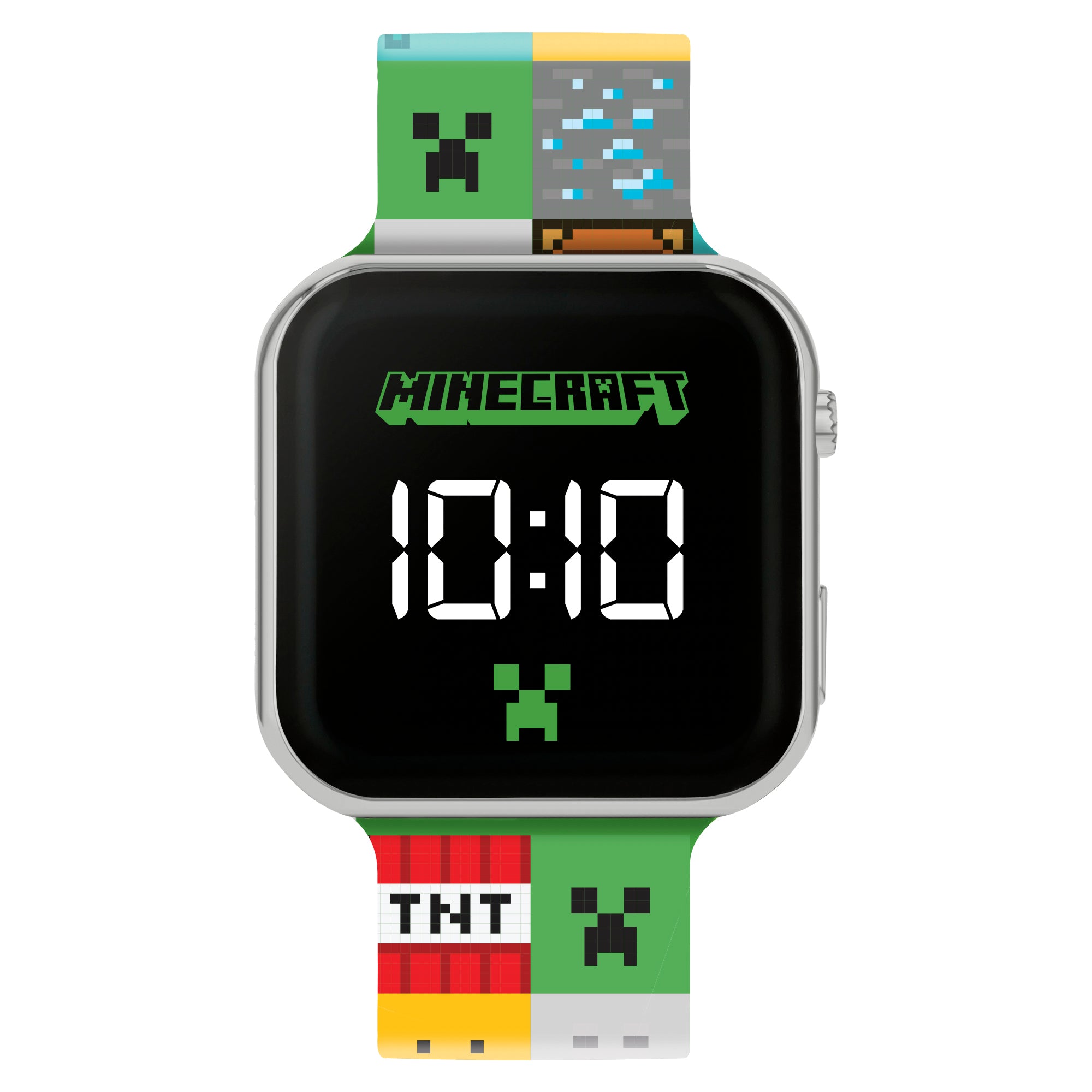Minecraft Watch Designs Minecraft Printed Strap LED Watch – Tikkers