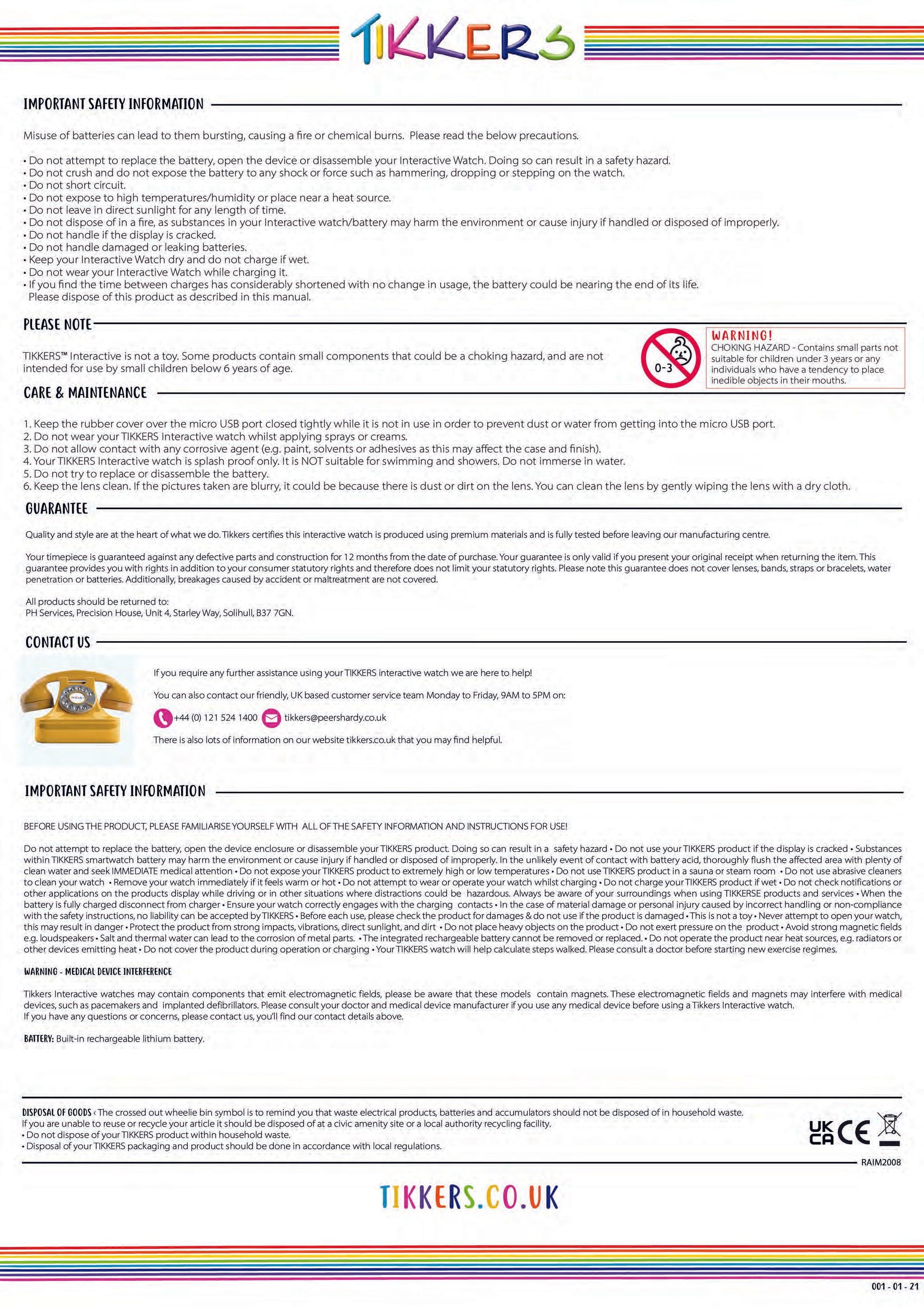Tikkers children's watch instructions deals