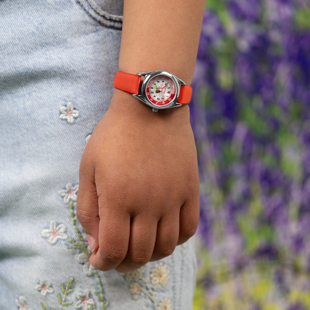 RSPB x Tikkers Ladybird Red Strap Kids Time Teacher Watch Watch Tikkers   