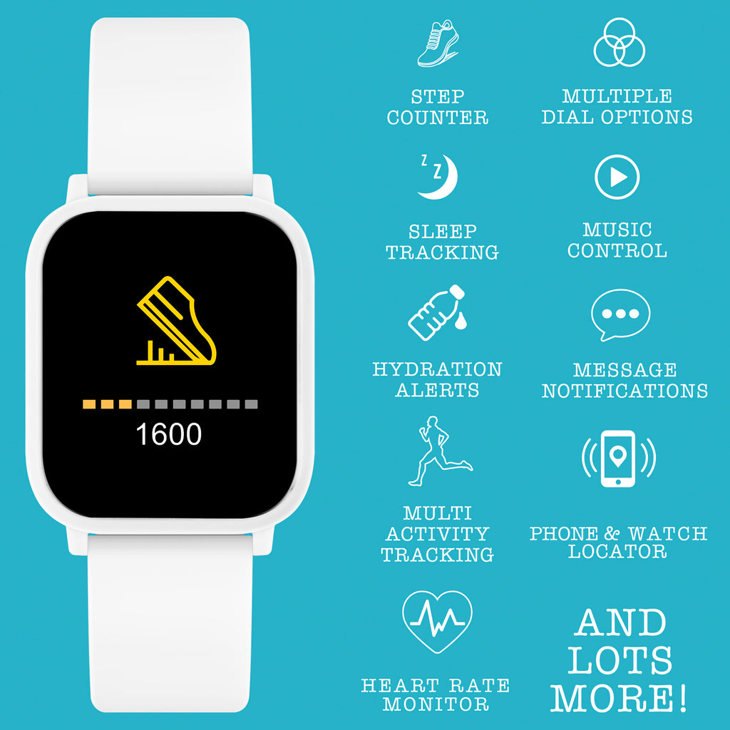 Tikkers Series 10 White Smart Watch with TWS Tikkers