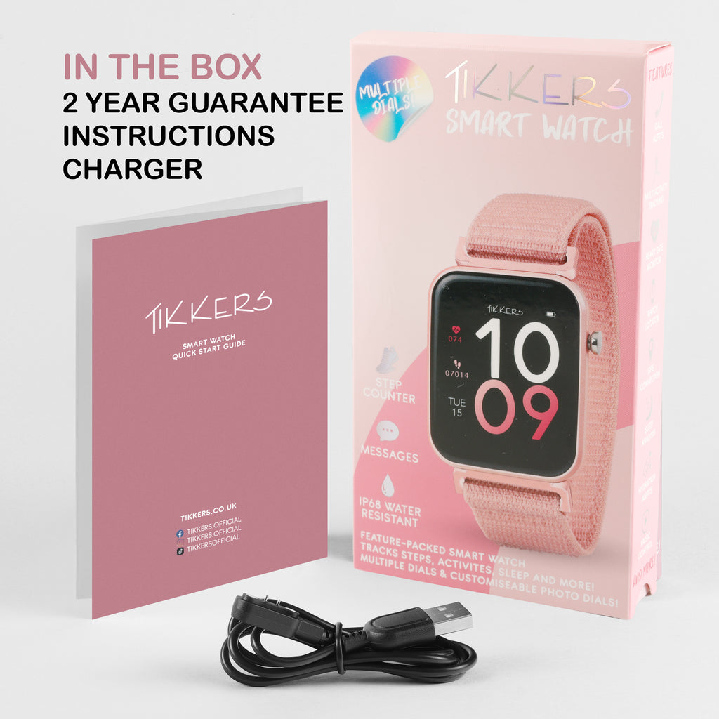 Tikkers Series 13 Pink Ripetape Smart Watch smart watch Tikkers   