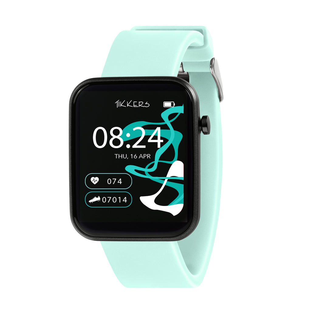 Tikkers Series 13 Blue Silicone Strap Smart Watch smart watch Tikkers   