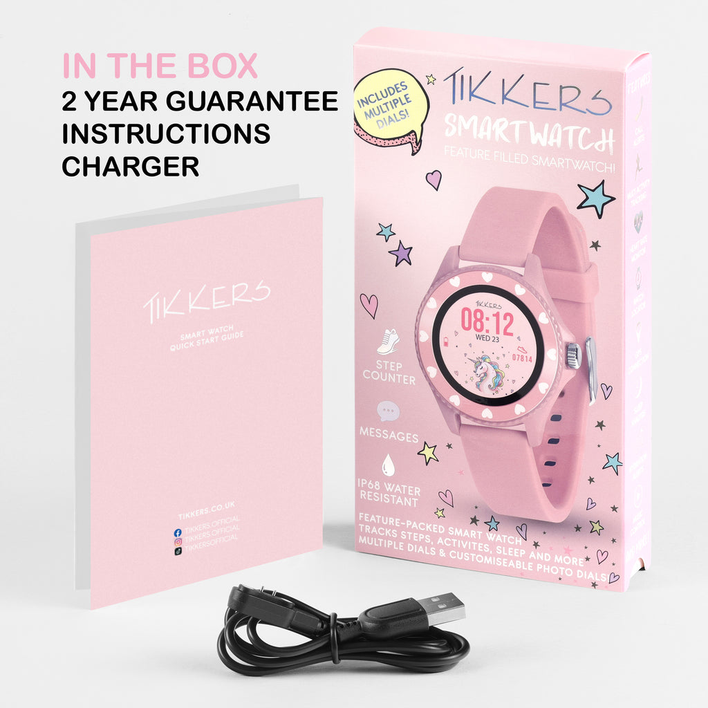 Tikkers Series 34 Pink Strap Smart Watch smart watch Tikkers   