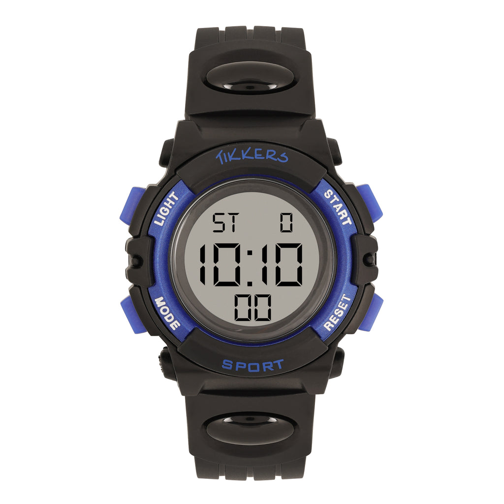 Tikkers Black and Blue Light Up Digital Watch Watch Tikkers   