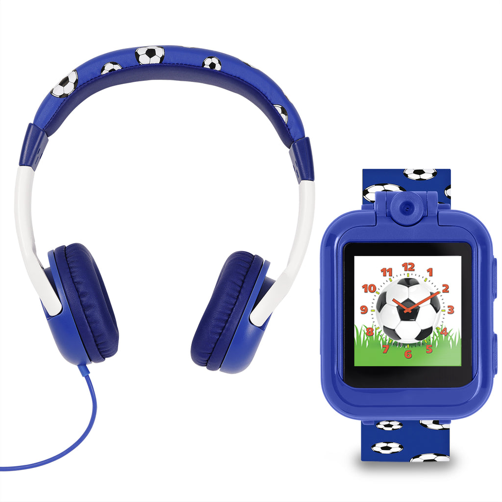 Tikkers Blue Football Interactive Watch & Headphone Set Interactive Watch and Headphone Set Tikkers   