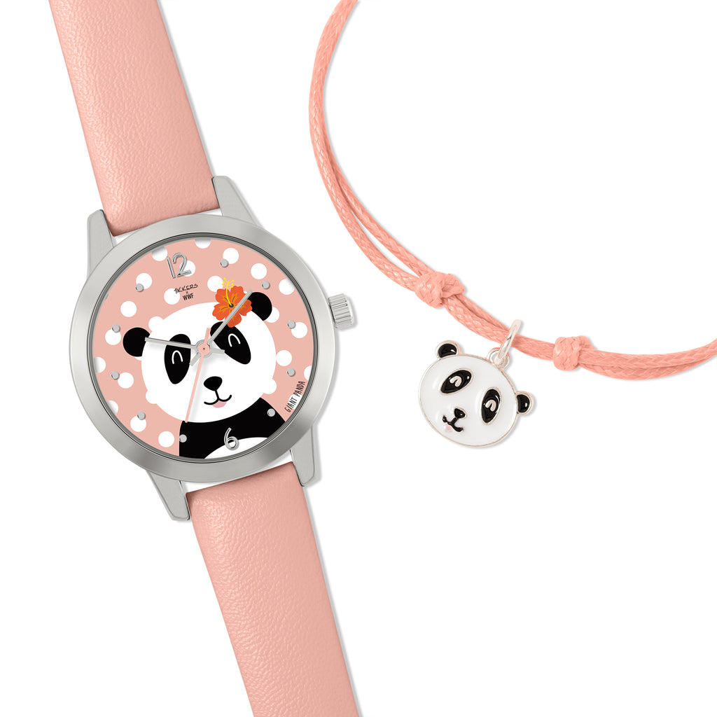 Tikkers x WWF - Panda Dial Watch & Panda Charm Bracelet Watch and Jewellery Set Tikkers   